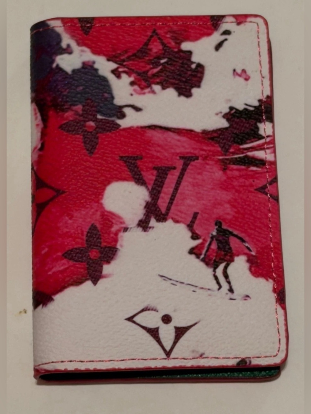 Louis Vuitton Monogram Surfin' Pocket Organizer Red & Green